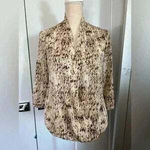 Nic + Zoe Animal Print Blouse